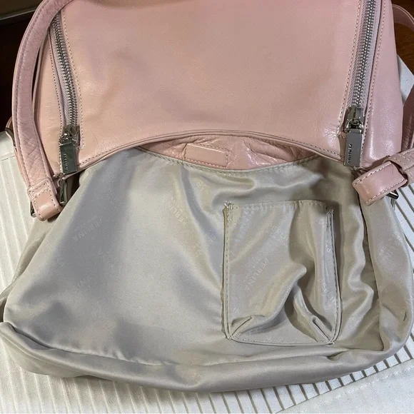 Perlina New York Pink Leather Shoulder Bag - Picture 10 of 16